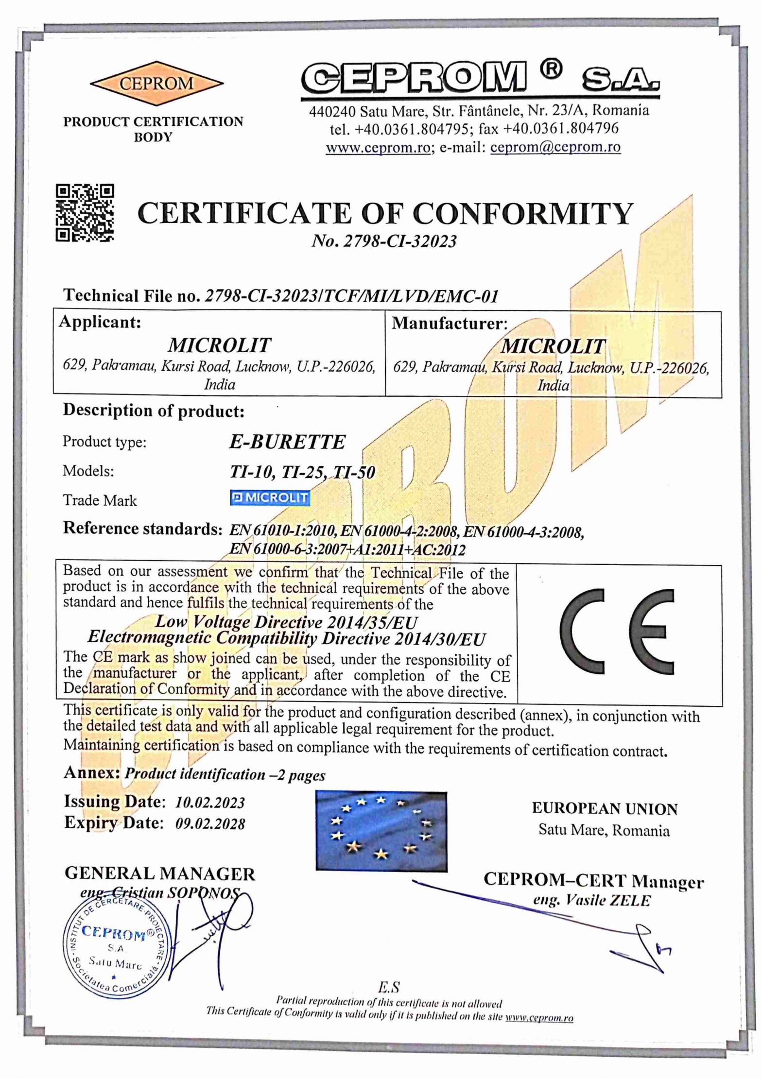 Certification