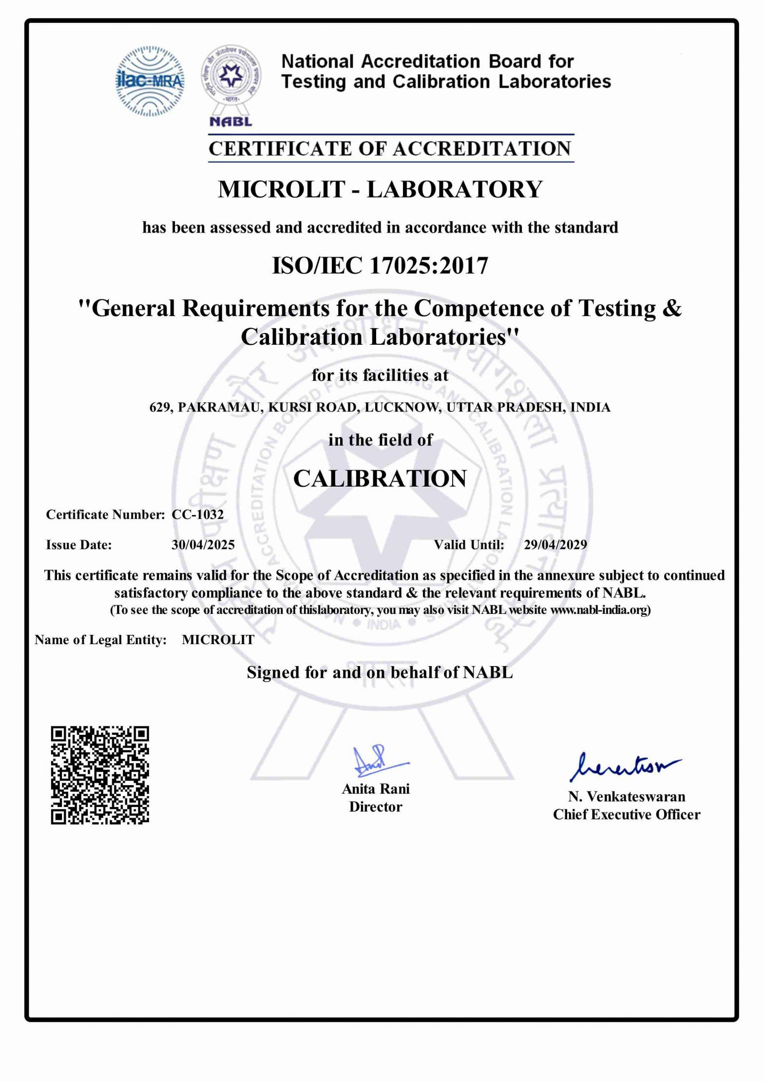 Certification