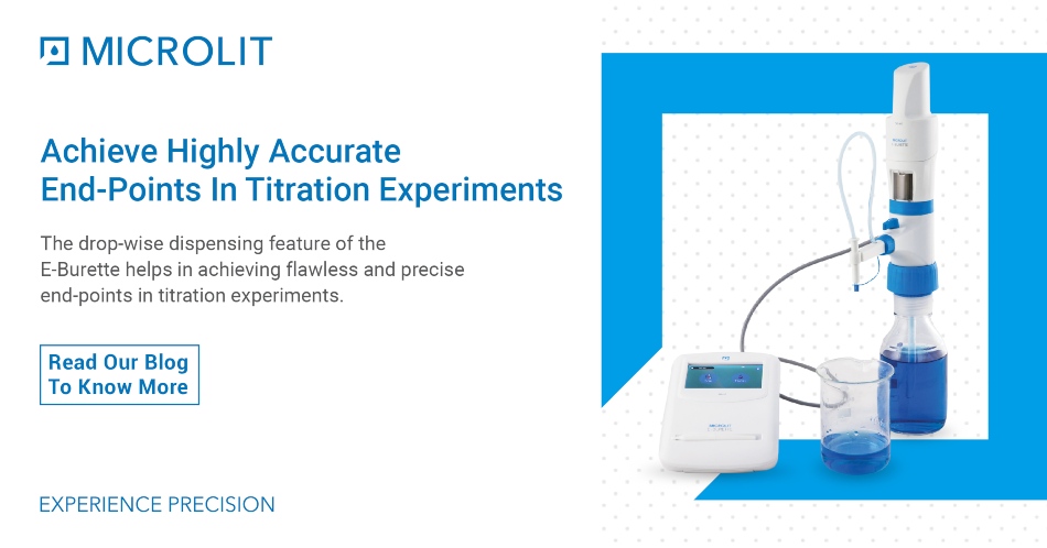 Microlit E-burette drop-wise dispensing – Banner
