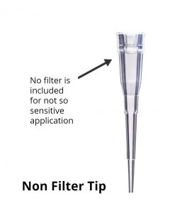 Non filter tip