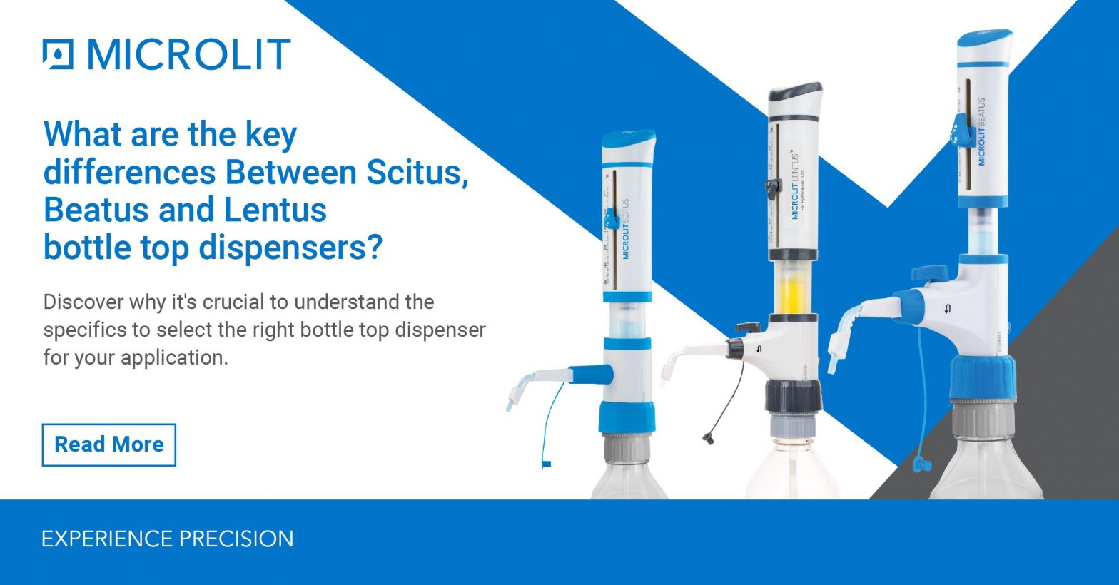 key differences between Scitus, Beatus and Lentus Bottle Top Dispensers