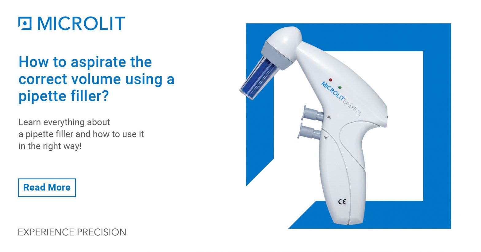 how to aspirate the correct volume using a pipette filler